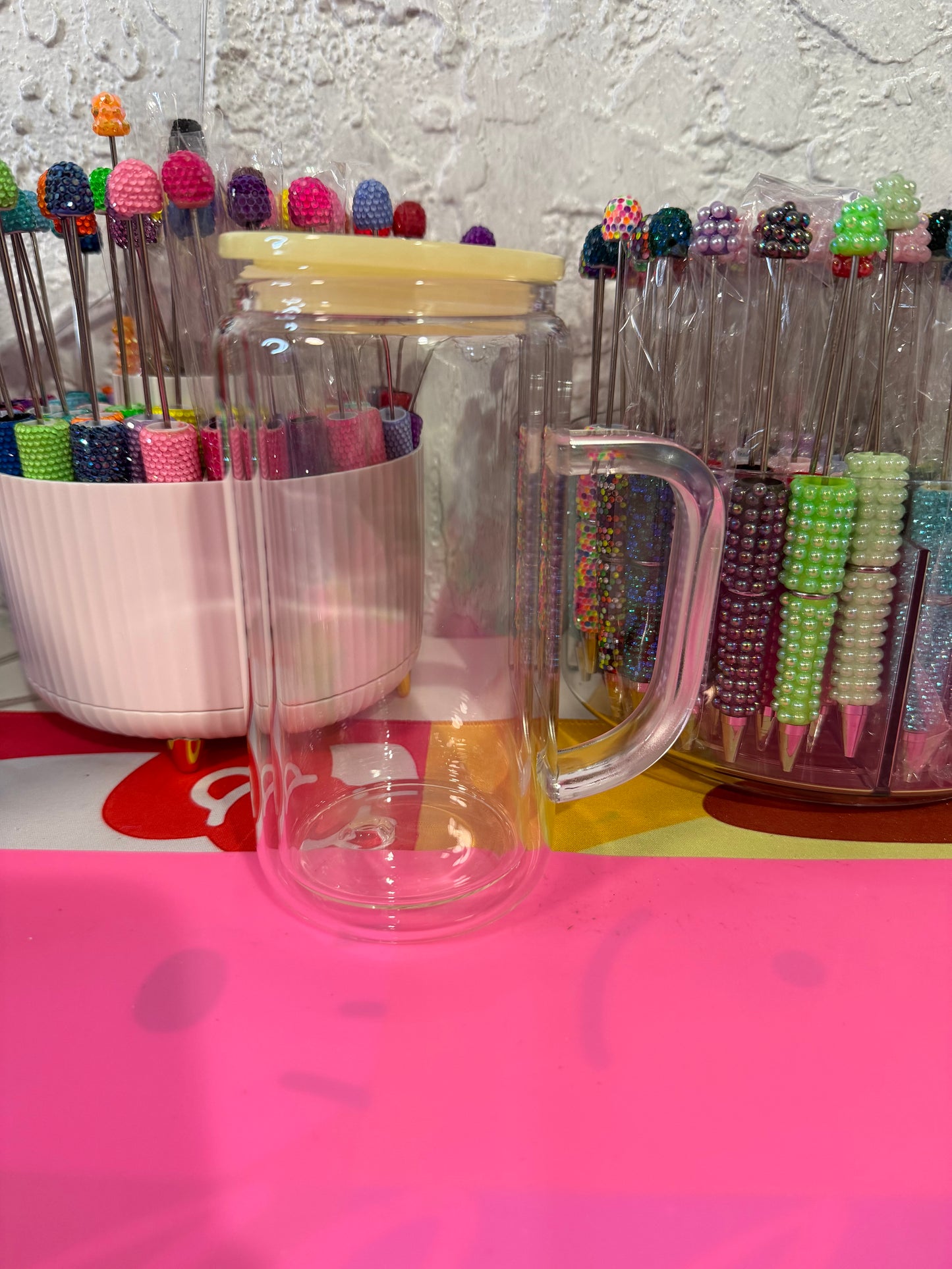 16oz Acrylic Tumblers with Clear Top