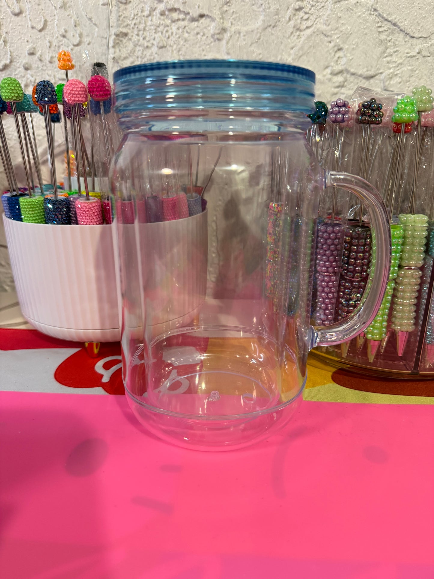 22oz Acrylic Mason Jars