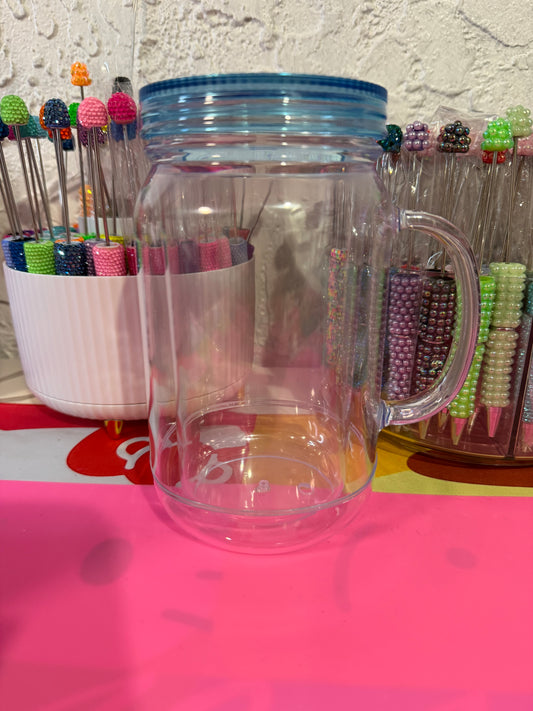 22oz Acrylic Mason Jars